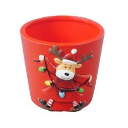  MACETA RENO ROJO 108CM